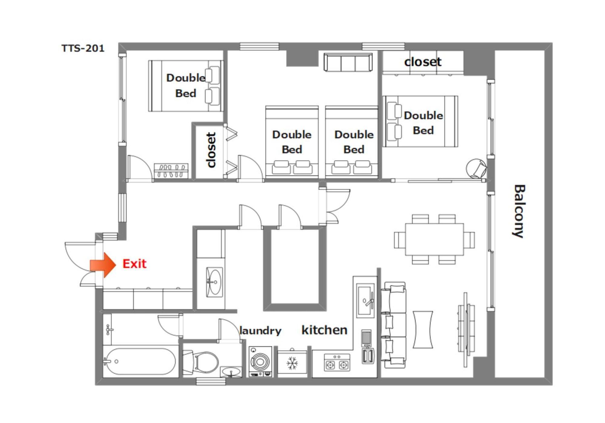 Apartamento 豊月荘 Toyotsuki Osaka Habitación foto