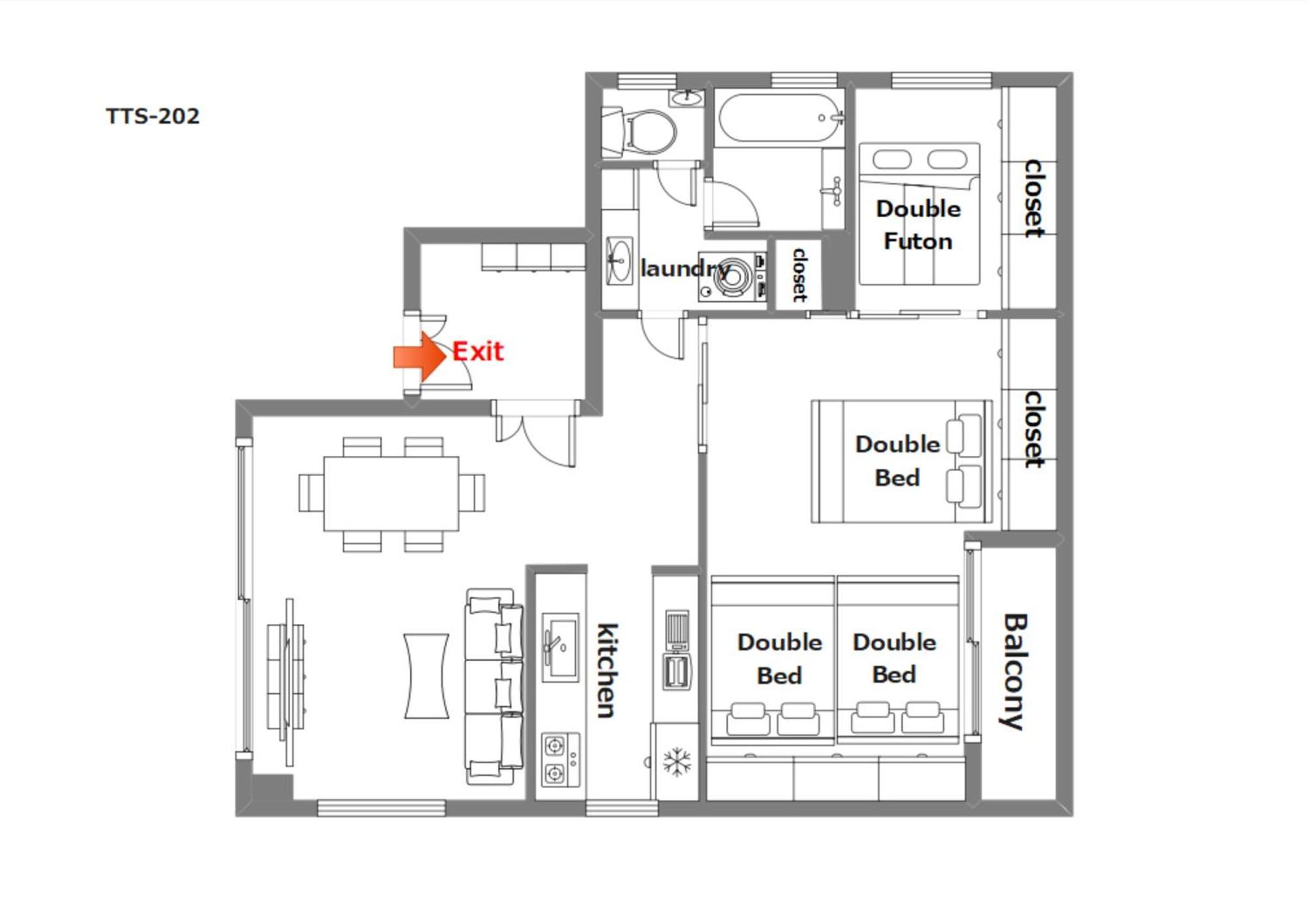 Apartamento 豊月荘 Toyotsuki Osaka Habitación foto